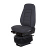 SEAT - WIDE RIDE II, STANDARD, HIGH BACK, NO ARM, ULTRA LEATHER, BLACK