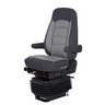 SEAT ASSEMBLY - COMPLETE, WIDE RIDE, 2 HIGH BACK GRAY ULTRA LEATHER