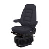 SEAT - WIDE RIDE2, HI PRO, HIGH BACK, HEIGHT, RIGHT AND LEFT ARM, TITAN, BLACK