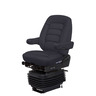 SEAT - WIDE RIDE, HIGH PROFILE, MID BACK, RIGHT AND LEFT ARM, TITAN, BLACK