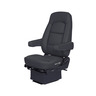 SEAT - WIDE RIDE, CORE, LOW PROFILE, HIGH BACK, HT,2 ARM, ULTRA LEATHER, BLACK