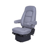SEAT - WIDE RIDE, CORE, LOW PROFILE, HIGH BACK, HT,2 ARM, ULTRA LEATHER, GRAY