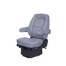 SEAT - WIDE RIDE, CORE, LOW PROFILE, MID BACK,2 ARM, ULTRA LEATHER, GRAY