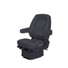 SEAT - WIDE RIDE, CORE, LOW PROFILE, MID BACK, HT,2 ARM, ULTRA LEATHER, BLACK