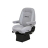 SEAT - PR910 III, MID GRAY, ULTRA LEATHER, RIGHT & LEFT ARMS DSC