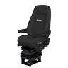 SEAT ASSEMBLY - COMPLETE, HIGH BACK BLACK ULTRA LEATHER RIGHT & LEFT ARM BELLOWS DUAL ARMRESTS