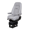 SEAT - PR915 III, HIGH BACK, GRAY, ULTRA LEATHER, RIGHT & LEFT ARM, BEL DUAL DAMPERS