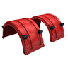 FENDERS - PAIR RED SPRAY MATE POLY