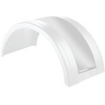 FENDER - POLY, ROUND, WHITE, STAINLESS STEEL