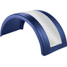 FENDER - POLY, ROUND, BLUE WITH STAINLESS STEEL