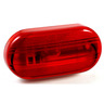 RED OVAL CLEAR/MARKER LAMP