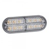 LED - 6 OVAL, GREEN, CLEAR LENS