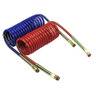 AIR HOSE-20 FT,COILED,12IN LEADS,150 PSI