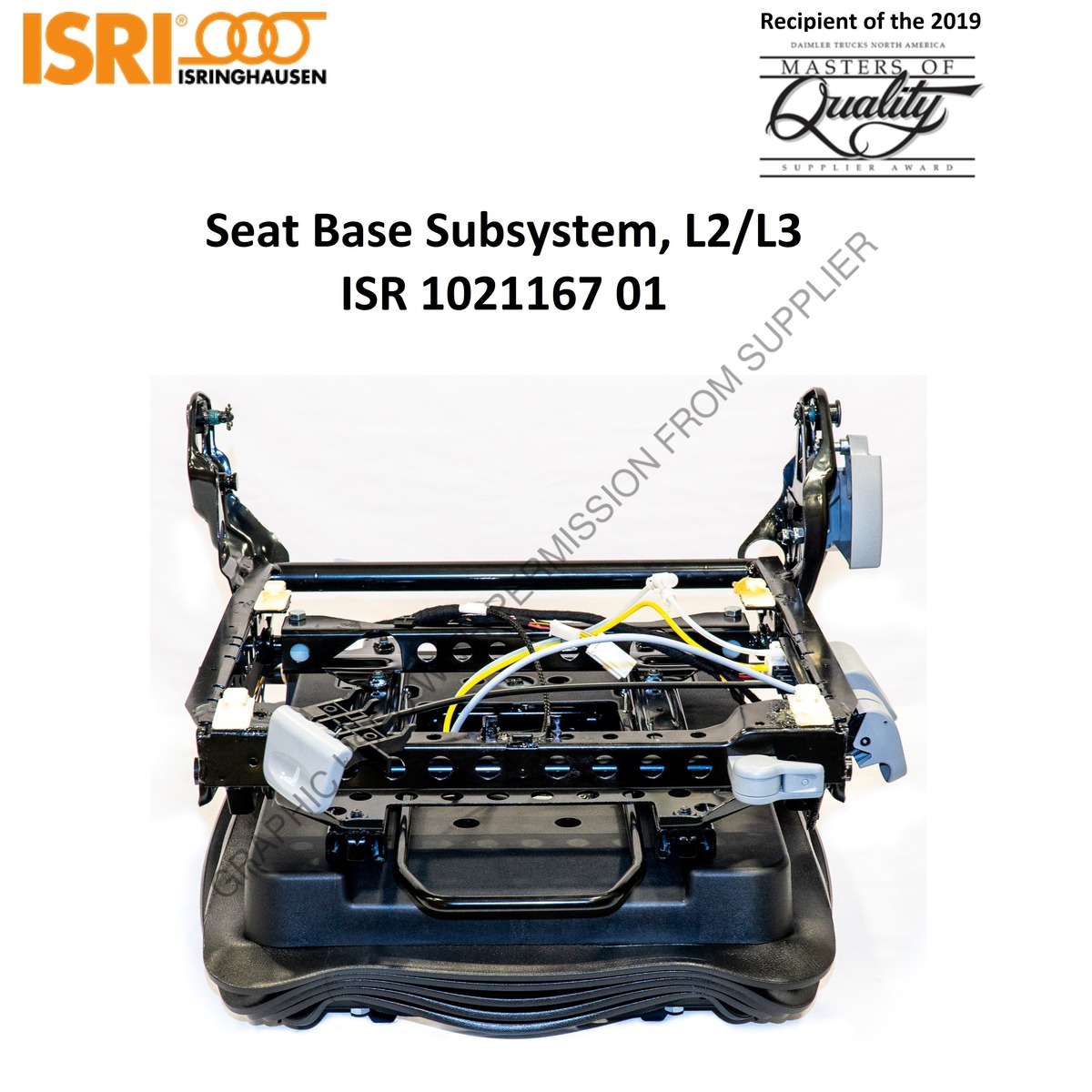 Seat foam part for ISRI 1000/6000/6500 - 00972/07E – Isriparts