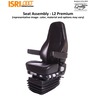 ISRI CASCADIA SEAT - LH, L2 PREMIUM, PREMIUM BLACK, VINYL/VINYL, RH ARM, BELLOW