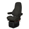 SEAT - LEATHER BLACK WITH ARMS