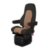 SEAT ASSEMBLY - COMPLETE, COMMODORE ULTRA LEATHER BLACK - TAN WITH ARMS