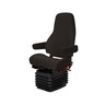 SEAT, ADMIRAL RH CTL CLTH BLK W/ ARMS