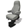 SEAT ASSEMBLY - COMPLETE, CAPTAIN HI CLOTH GREY WITH ARMS