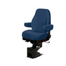 SEAT - CAPTAIN, MID BACK, CLOTH, BLUE, WITH ARMS