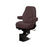 SEAT - CAPTAIN, MID BACK, MORDURA, BROWN, WITH ARMS