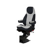 SEAT - BLACK/GRAY ULTRA LEATHER ARMS, BODY COLOR