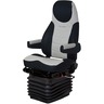 SEAT - CORSAIR, GRAY/SV LT ARMS, BSC BC, HEATED