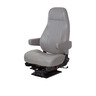 SEAT - 2197, 20IN, GRAY, VINYL WITH ARMS
