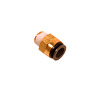 QWIK - FIT - MALE CONNECTOR, 1/2 INCH TUBE - 3/8 INCH PIPE
