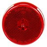 SIGNAL - STAT, REFLECTORIZED, LED, RED ROUND, 4 DIODE, M/C LIGHT, P2, 12V