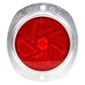 SIGNAL - STAT, ARMORED, ROUND, RED, REFLECTOR, SILVERAluminum2 SCREW OR BRACKET