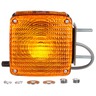 SIGNAL - STAT, DUAL FACE, VERTICAL MOUNT, INCAN., YELLOW SQUARE, 2 BULB, 3 WIRE, PEDESTAL LIGHT