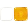 SIGNAL - STAT, SQUARE, YELLOW, POLYCARBONATE, REPLACEMENT LENS, 4 SCREW