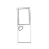 SIDE EMERGENCY DOOR ASSEMBLY RECESS, 30 INCH, RIGHT HAND SIDE