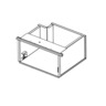 LUGGAGE COMPARTMENT - BOX, WELDMENT, 30 INCH, WITH LEFT SIDE OFFSET SHORT SKIRT