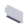 PANEL - MODESTY, 26 INCH, WALL MOUNTED BARRIER, RIGHT SIDE