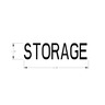 DECAL STORAGE BLK 1 in. LETTER