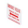 DECAL - SCHOOL BUS, LETTERING/WARNING INSTRUCTION LABEL, EMERGENCY OVERRIDE