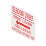 DECAL - SCHOOL BUS, LETTERING/WARNING INSTRUCTION LABEL, EMERGENCY OVERRIDE