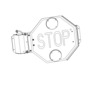 AIR STOP ARM - COMPLETE ASSEMBLY, SCHOOL BUS, FRONT STANDARD LIGHTS