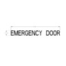 DECAL EMERG DR 2 INCH BLK LETTER
