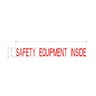 DECAL - SCHOOL BUS, LETTERING/WARNING LABEL SAFETY EQUIPMENT2IN. RED