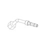 HOSE FITTING - AIR CONDITION, FEMALE, 45 DEGREE, 7/8 - 14, #10