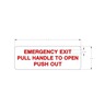 LABEL, EMERGENCY EXIT PULL HANDLE TO OP