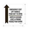 DECAL - SCHOOL BUS, LETTERING/WARNING LABEL, EMERGENCY DOOR OPERATIONAL INSTRUMENT ENGINE/FRENCH