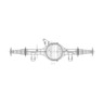 AXLE ASSEMBLY - 23K - 4N, NEWAY, 8 5/8 INCH, AIR BRAKE