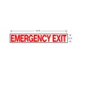 DECAL - SCHOOL BUS, LETTERING/WARNING, EMERGENCY EXIT, RED