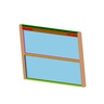 WINDOW ASSEMBLY - STANDARD, TEMPERED, CLEAR, 31 INCH STOP