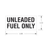 LABEL - UNLEADED FUEL ONLY, BLACK/WHITE