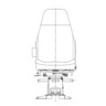 SEAT ASSEMBLY - COMPLETE, DRIVER, NS2000 AIR PEDESTAL C2